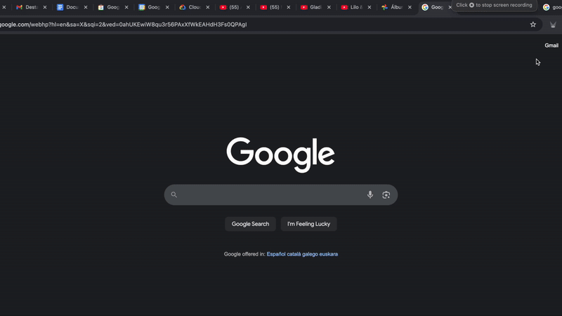 TabStage tab dock and search in Chrome — visual tab manager demo